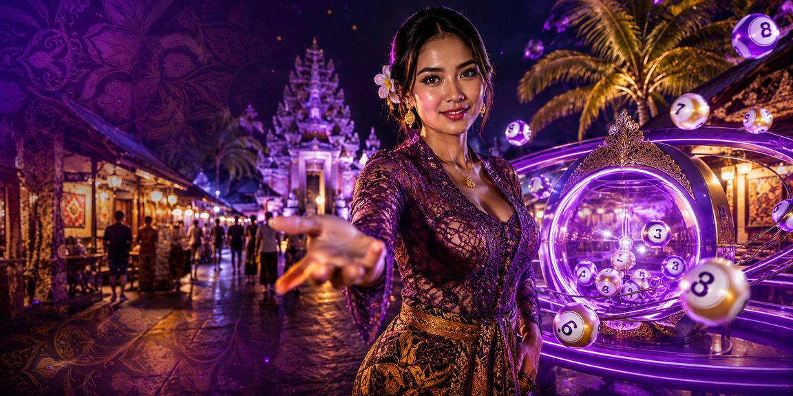 Suasana pasar malam yang ramai dengan orang-orang menikmati hiburan dan taruhan di malam hari